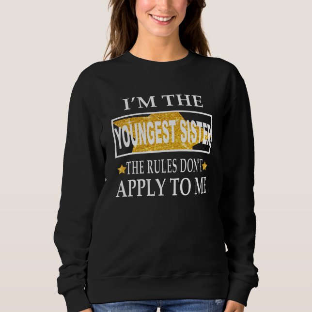 Sudadera Soy la hermana menor (Anverso)