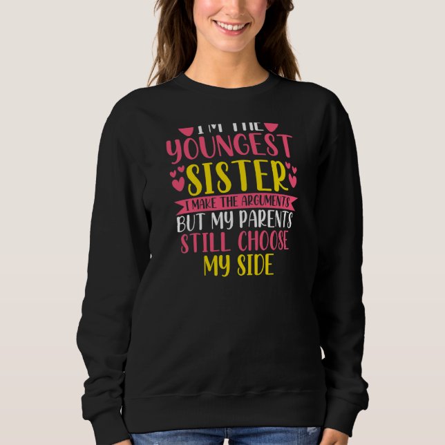 Sudadera Soy la hermana menor 1 (Anverso)