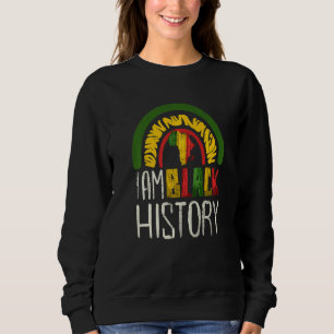 Sudadera Soy la historia negra Melanin Rainbow African PriO
