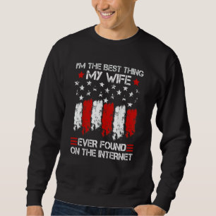 Sudadera Soy la mejor cosa que mi esposa encontró en Intern