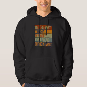 Sudadera Soy la mejor cosa que mi esposa encontró en Intern