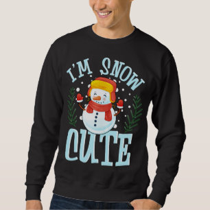 Sudadera Soy la nieve linda en invierno, el clima de invier