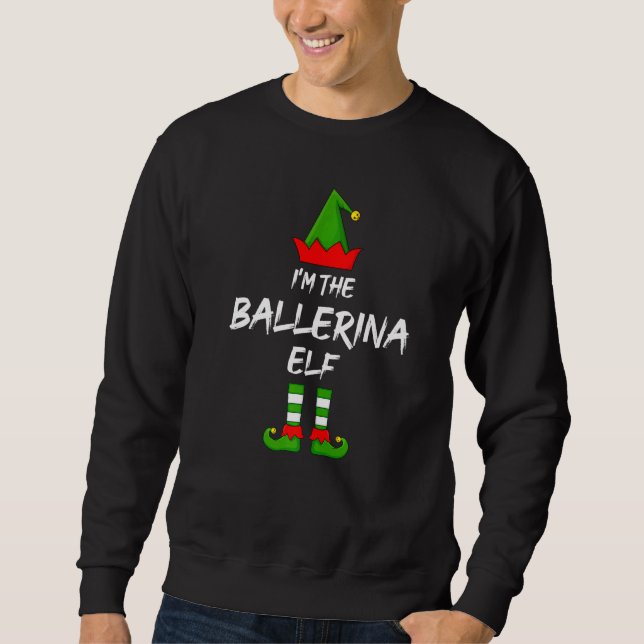 Sudadera Soy la pareja Ballerina Elf Christma (Anverso)