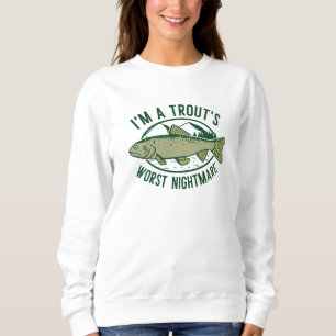 Sudadera Soy la peor pesadilla de la trucha