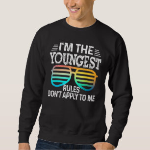 Sudadera Soy la regla más joven que no me aplica Tees Gl