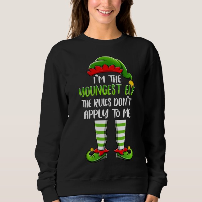 Sudadera Soy la Sober Elf Costume de familia Christma (Anverso)