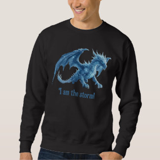 Sudadera Soy La Tormenta Formidable Dragón De Hielo Azul