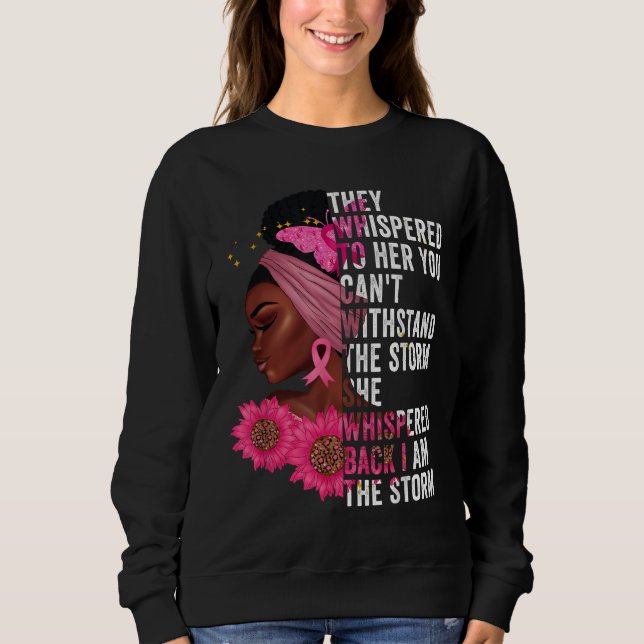 Sudadera Soy la tormenta Reina Negra Mujeres Afroafricanas  (Anverso)