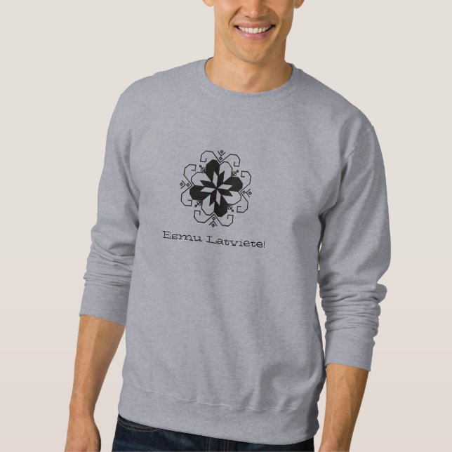 Sudadera Soy letón (la versión femenina) (Anverso)