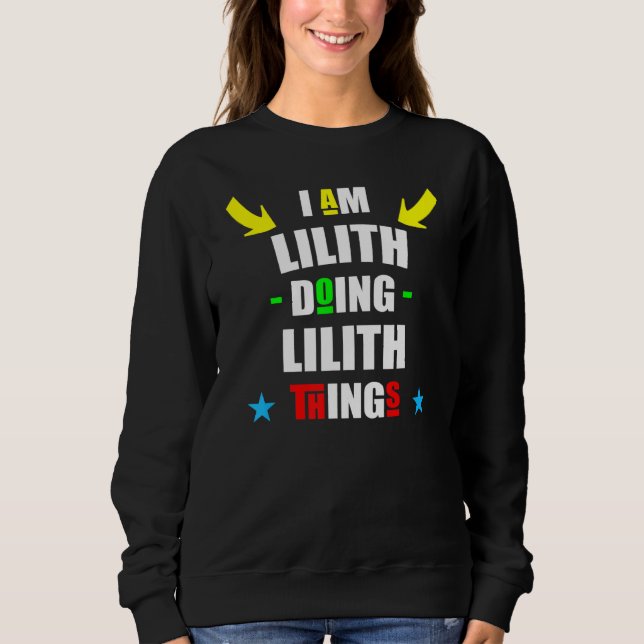 Sudadera Soy Lilith Haciendo Navidades de Guay de Lilith Th (Anverso)