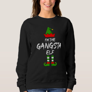 Sudadera Soy los Navidades del elfo Gangsta que coinciden c