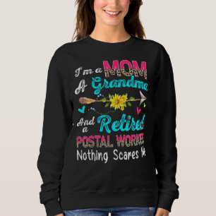 Sudadera Soy mamá Abuela y trabajadora postal jubilada