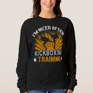 Sudadera Soy más amable después del entrenador de Kickboxin