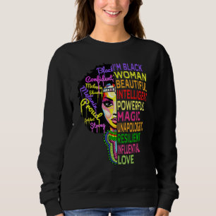Sudadera Soy Mes de Historia Negra Mujer Chica Negra Magia 