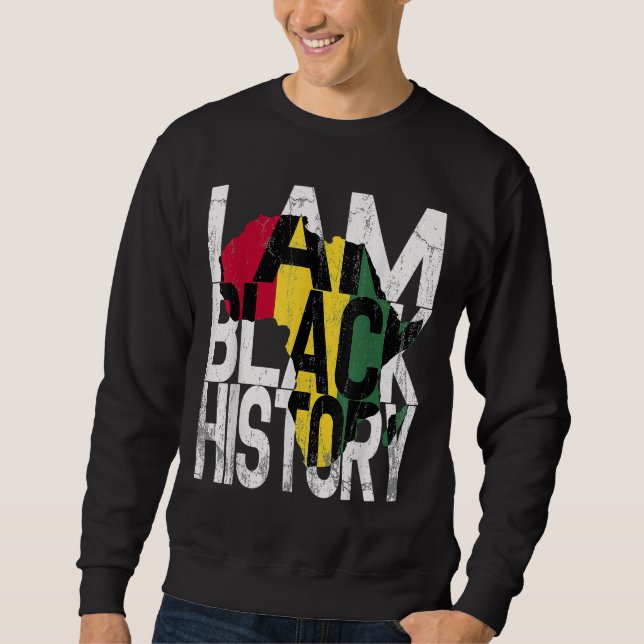 Sudadera Soy Mes de Historia Negra Orgullo Africano-America (Anverso)