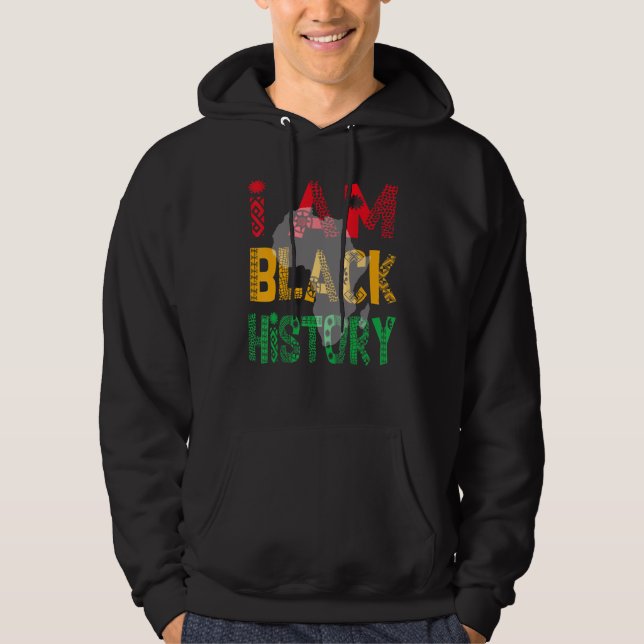 Sudadera Soy Mes de Historia Negra Orgullo Africano-America (Anverso)