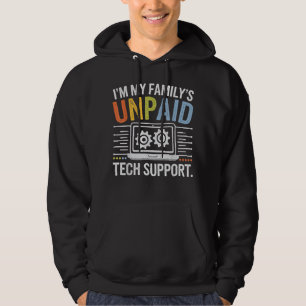 Sudadera Soy mi familia Ingeniero Gracioso de Apoyo Tecnoló