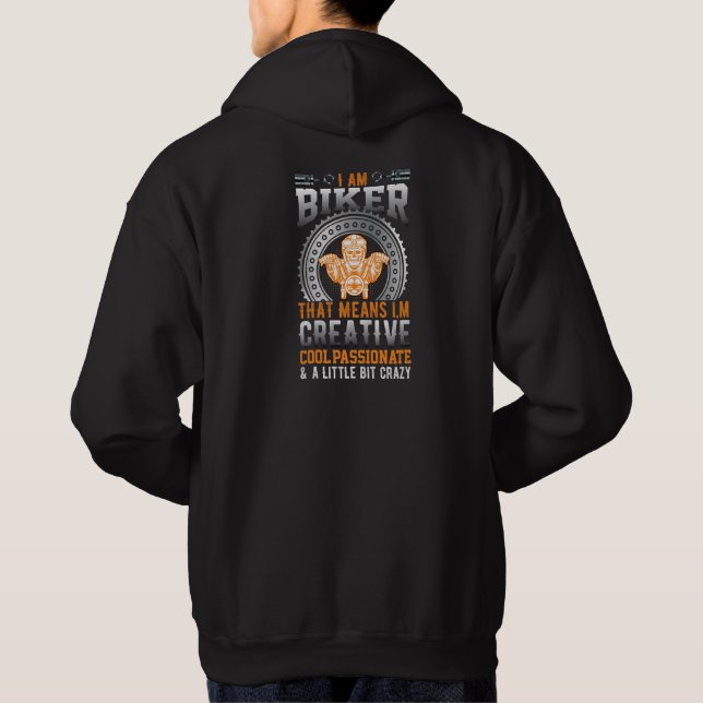 Sudadera Soy Motero – Camiseta Creativa y Apasionada (Reverso)