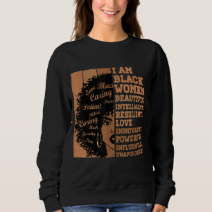 Sudadera Soy mujeres negras Mes de la Historia Negra Americ