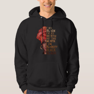 Sudadera Soy negro cada mes pero este mes soy negro