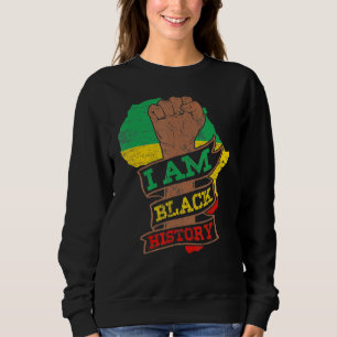 Sudadera Soy negro de historia mes africano-norteamericano