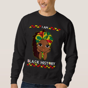 Sudadera Soy negro historia afro Chica pelo natural african
