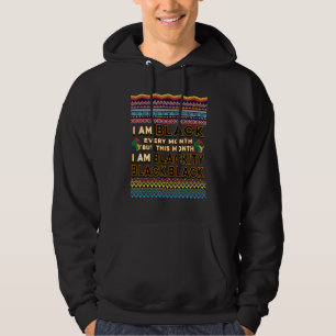 Sudadera Soy negro pero este mes soy negro negro histo
