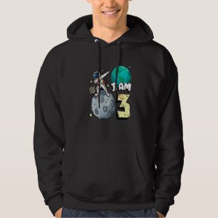 Sudadera Soy niño astronauta espacial de 3 años caminante l