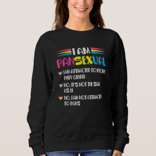 Sudadera Soy pansexual, no es lo mismo que Bi Gay Prid