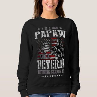 Sudadera Soy papá Papaw y un veterano nada me asusta