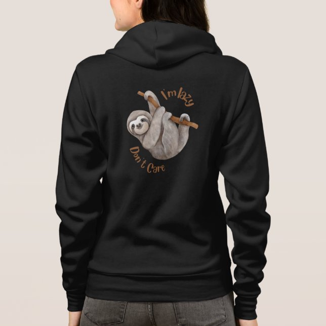 Sudadera Soy perezoso, no te preocupes Sloth (Reverso)