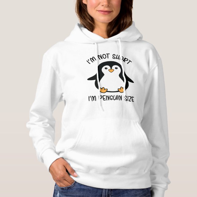 Sudadera Soy pingüino, corto día de aprecio Chica (Anverso)
