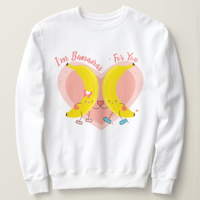 Sudadera Soy plátanos para ti (Anverso del diseño)