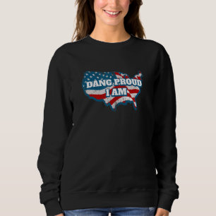 Sudadera Soy poco, pero mi patriotismo es grande el 4 de ju