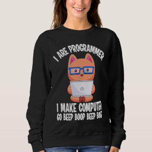 Sudadera Soy programador ingeniero de gatos codificador de