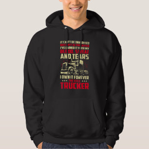 Sudadera Soy Propietario Del Trucker Big Rig Semi-Trailer T