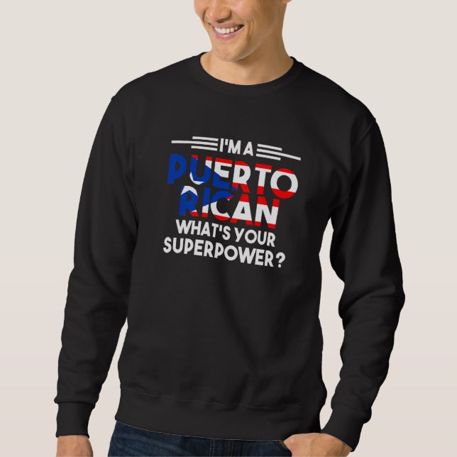 Sudadera Soy puertorriqueña (Anverso)