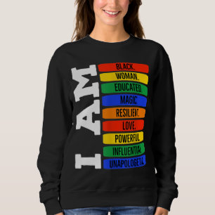 Sudadera Soy Reina Mujer Negra - Junte Mes de Historia Negr