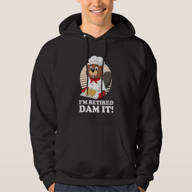 Sudadera Soy Retirada Represa Beaver Baker Baking Reti (Anverso)