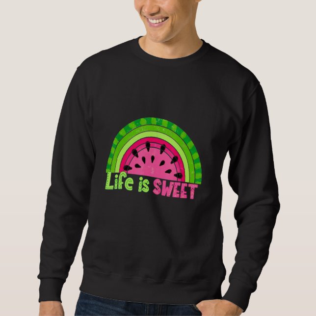Sudadera Soy Sandía de Arcoíris Dulce Cute Verano Melón Fru (Anverso)