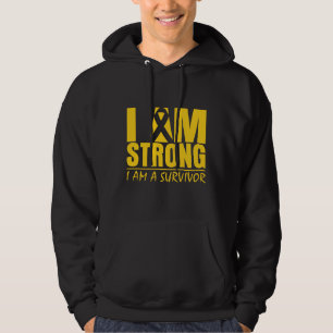 Sudadera Soy - soy un superviviente - cáncer fuerte de la