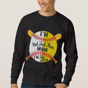 Sudadera Soy su amante número 1, la madre del béisbol