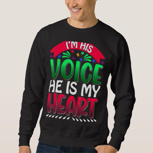 Sudadera Soy su voz, es mi corazón (Anverso)
