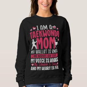 Sudadera Soy Taekwondo Mamá Orgullosa Familia combatiendo e