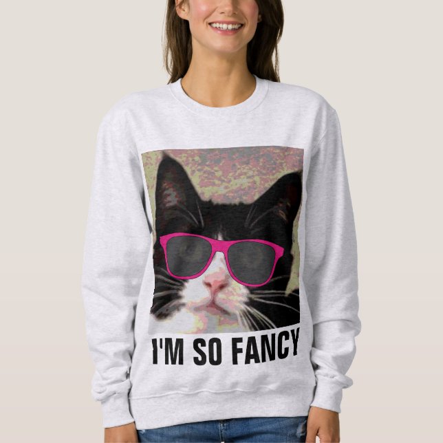 SUDADERA SOY TAN FANCY CAT T-SHIRTS (Anverso)