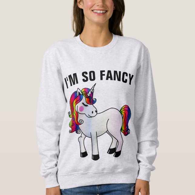 SUDADERA SOY TAN FANCY UNICORN T-SHIRTS (Anverso)
