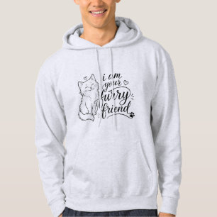 Sudadera Soy tu amigo peludo Diseño de mascota linda