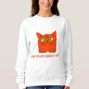 Sudadera Soy tu gatito dulce - Gato Rojo por el artista Luk