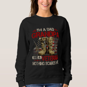 Sudadera Soy un abuelo de papá y un veterano gay de bandera