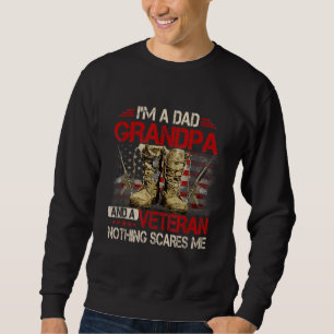 Sudadera Soy un abuelo de papá y un veterano gay de bandera